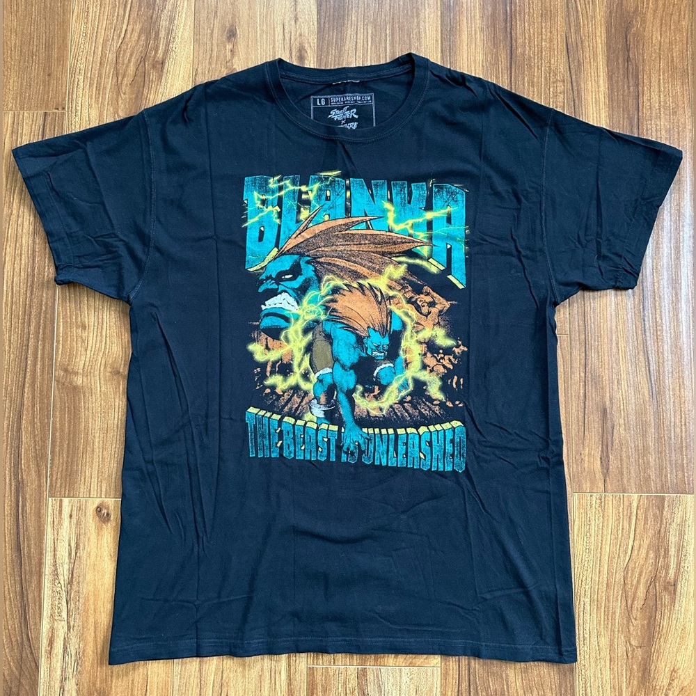 Street Fighter x SuperRare Blanka Men’s Large T Shirt